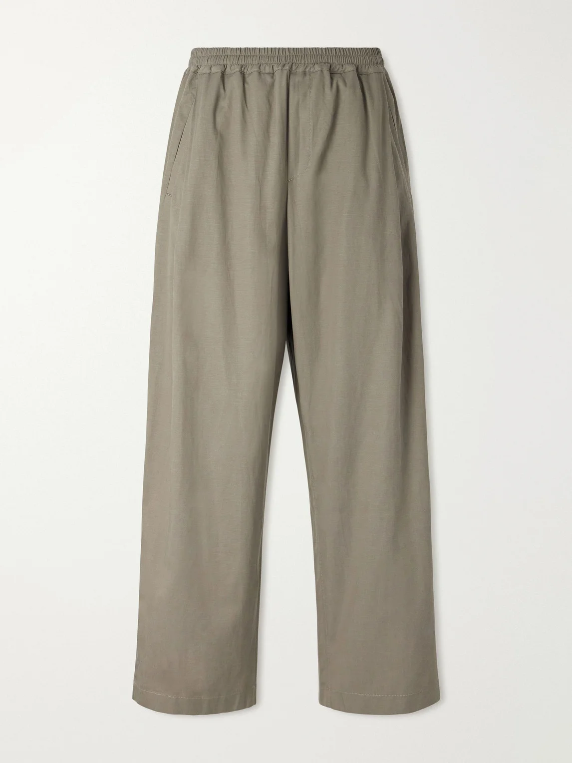 Wewa Wide-Leg Lyocell, Cotton Linen-Blend Trousers - 1