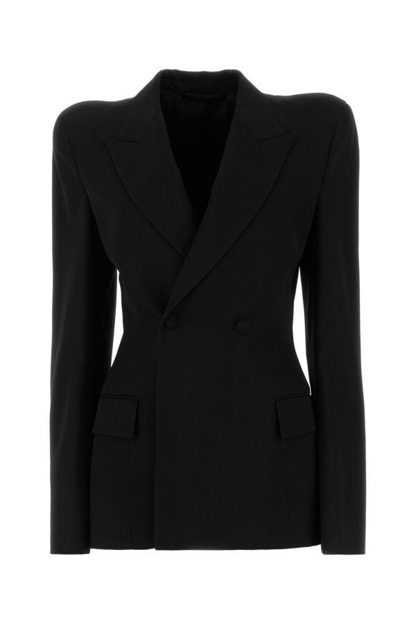 アウターその他 BALENCIAGA Woman Blazer Black 768891TPT24 1000 BALENCIAGA: Jacket woman - Black | Balenciaga blazer