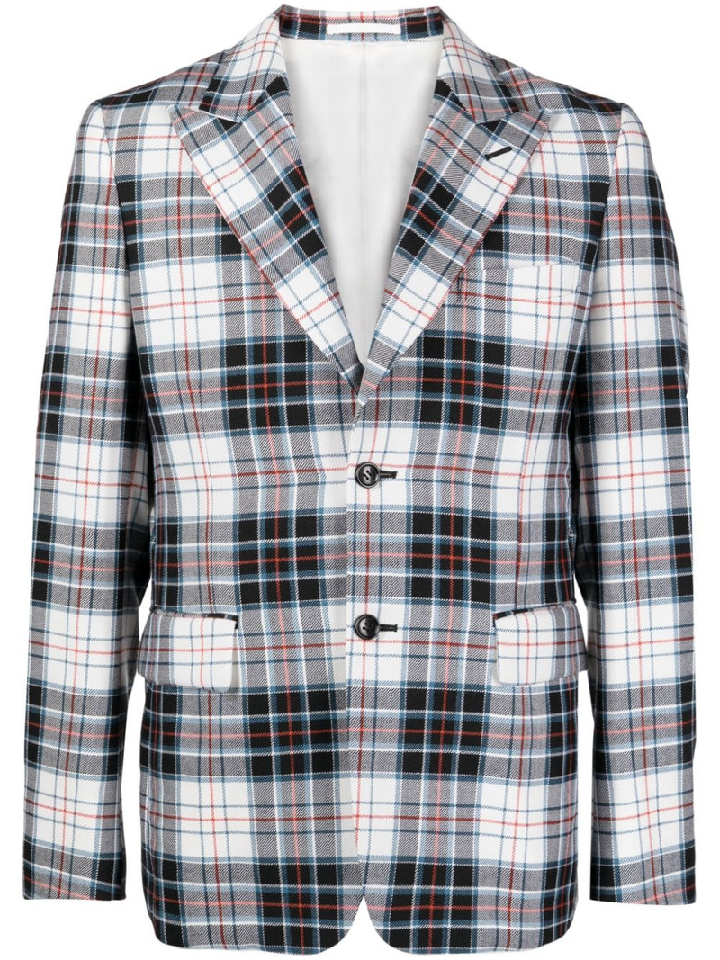 padded-panel wool blazer 1