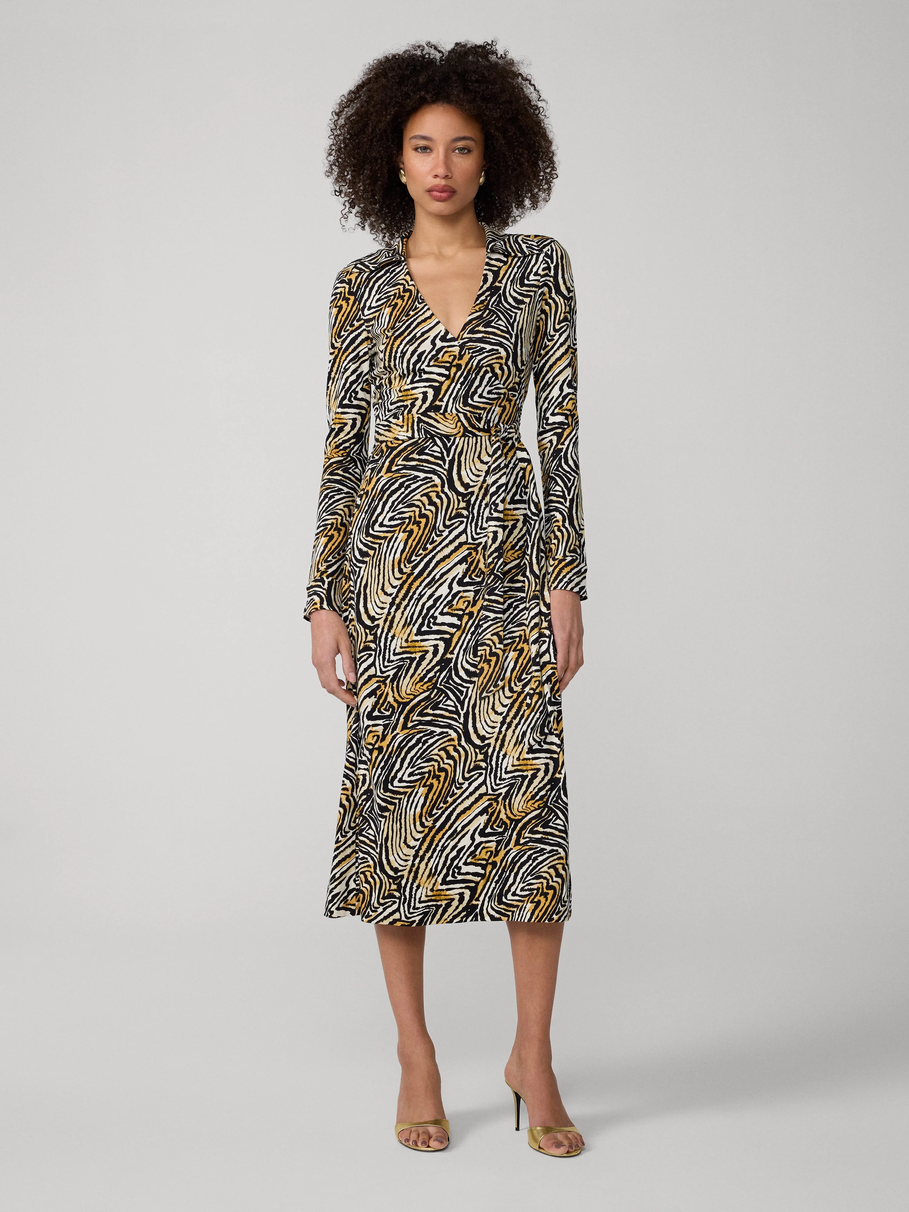 Abigail Midi Wrap Dress - 1