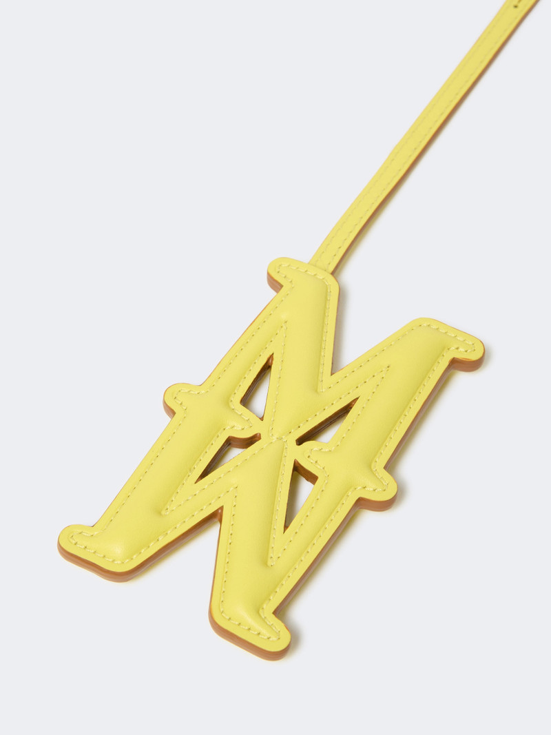 Max Mara Leather Monogram charm - YELLOW outlook