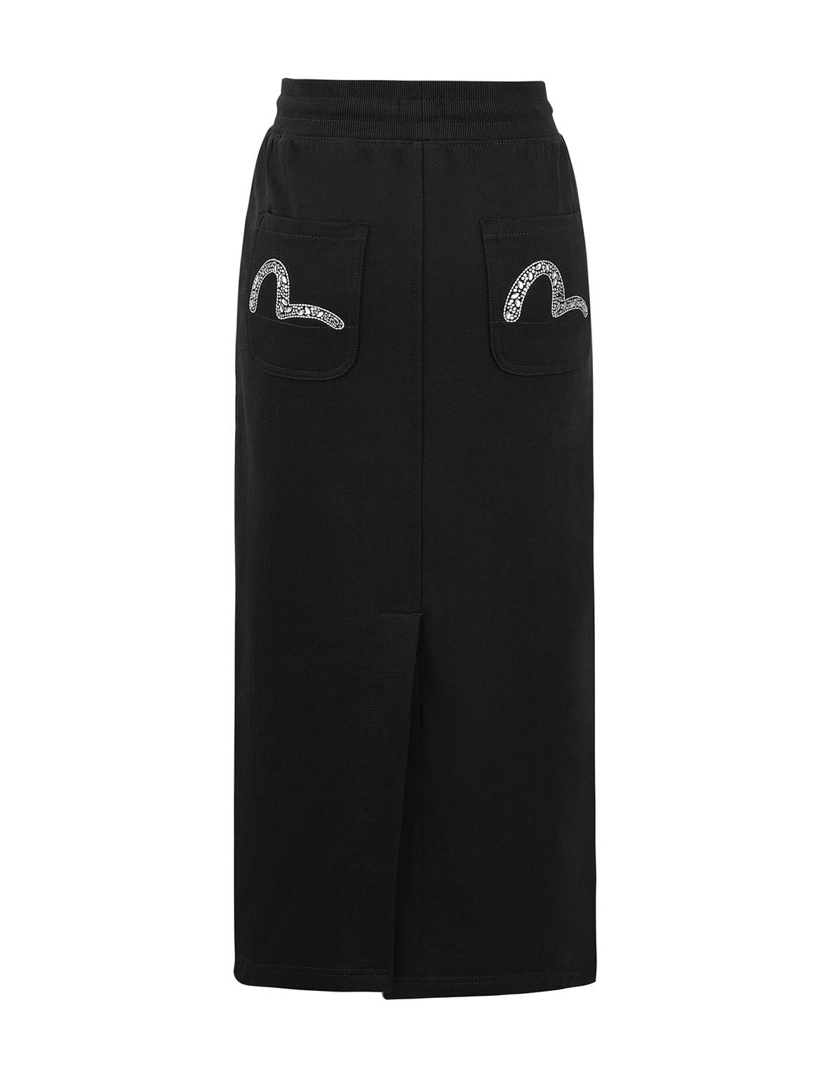 Rhinestone-Detail Seagull Fashion Fit Sweater Skirt - 9