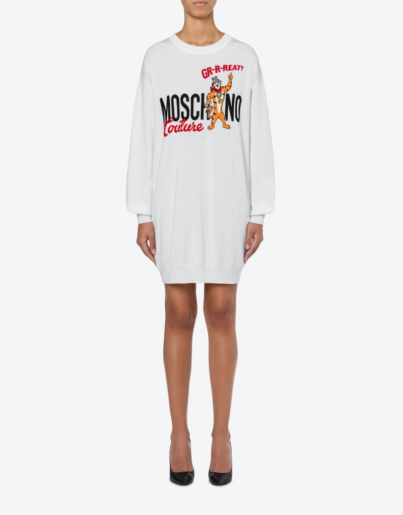 Moschino CHINESE NEW YEAR WOOL DRESS outlook