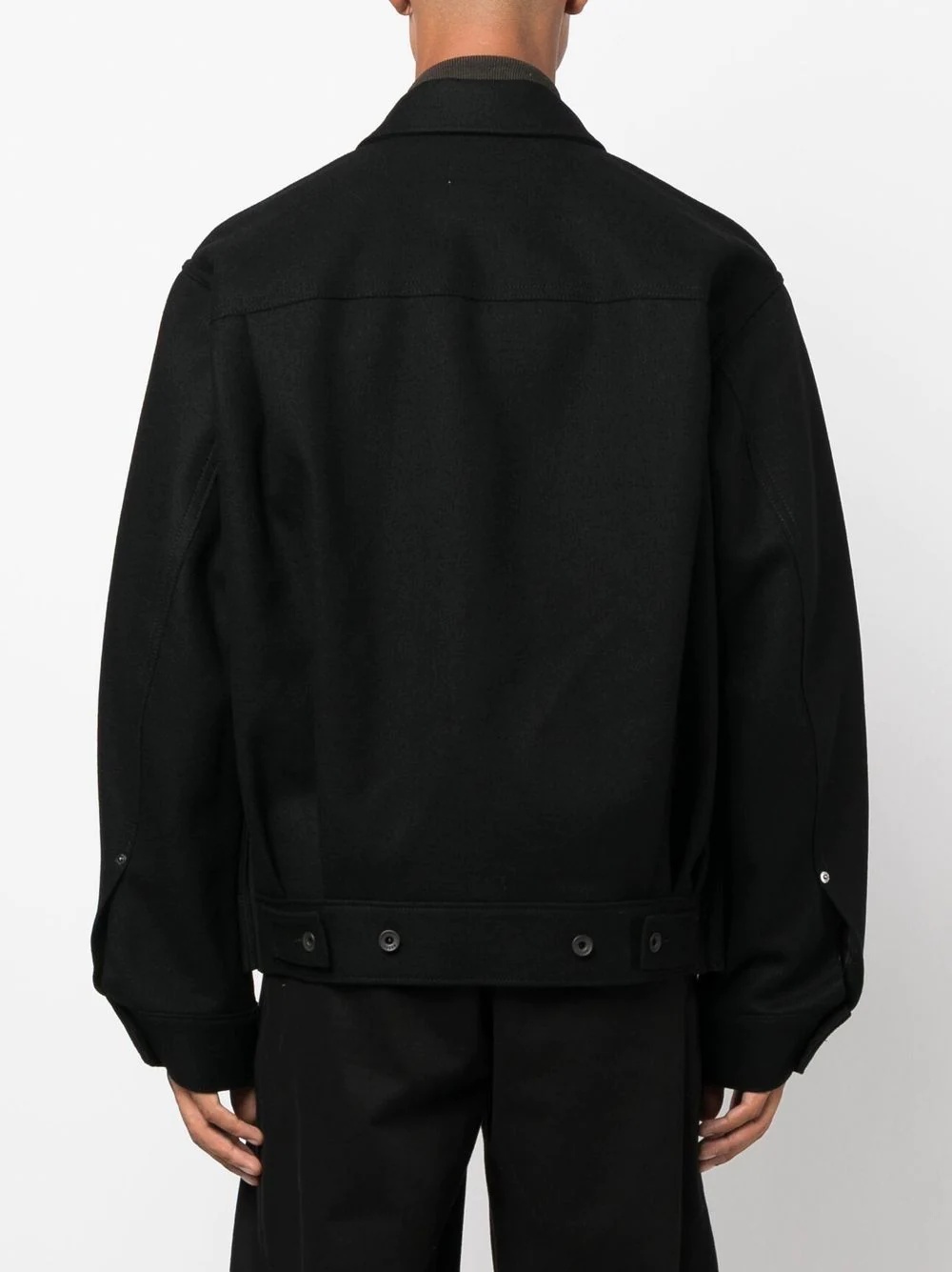 patch-pocket wool jacket - 4