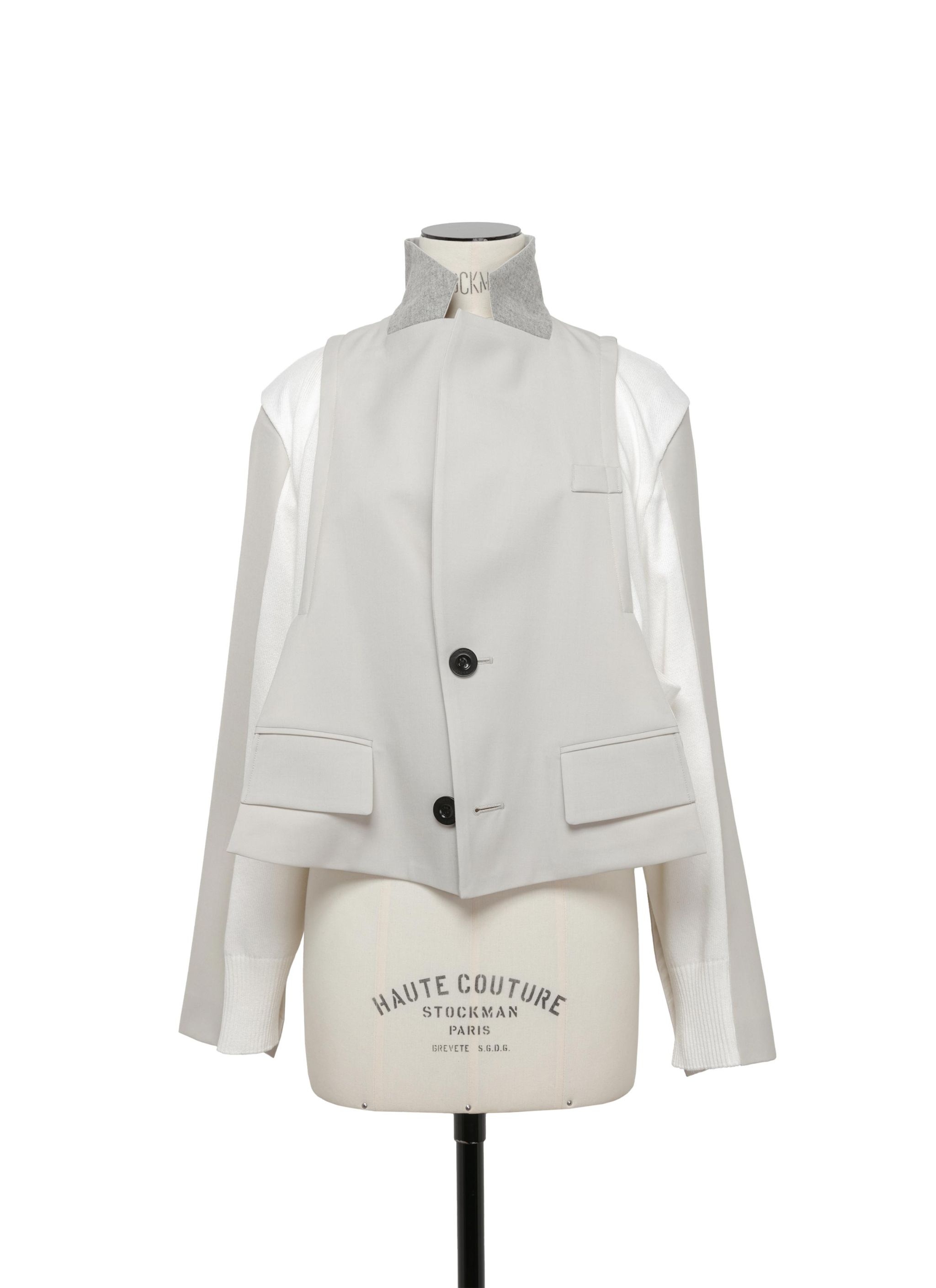 sacai Suiting x Knit Jacket | sacai | REVERSIBLE