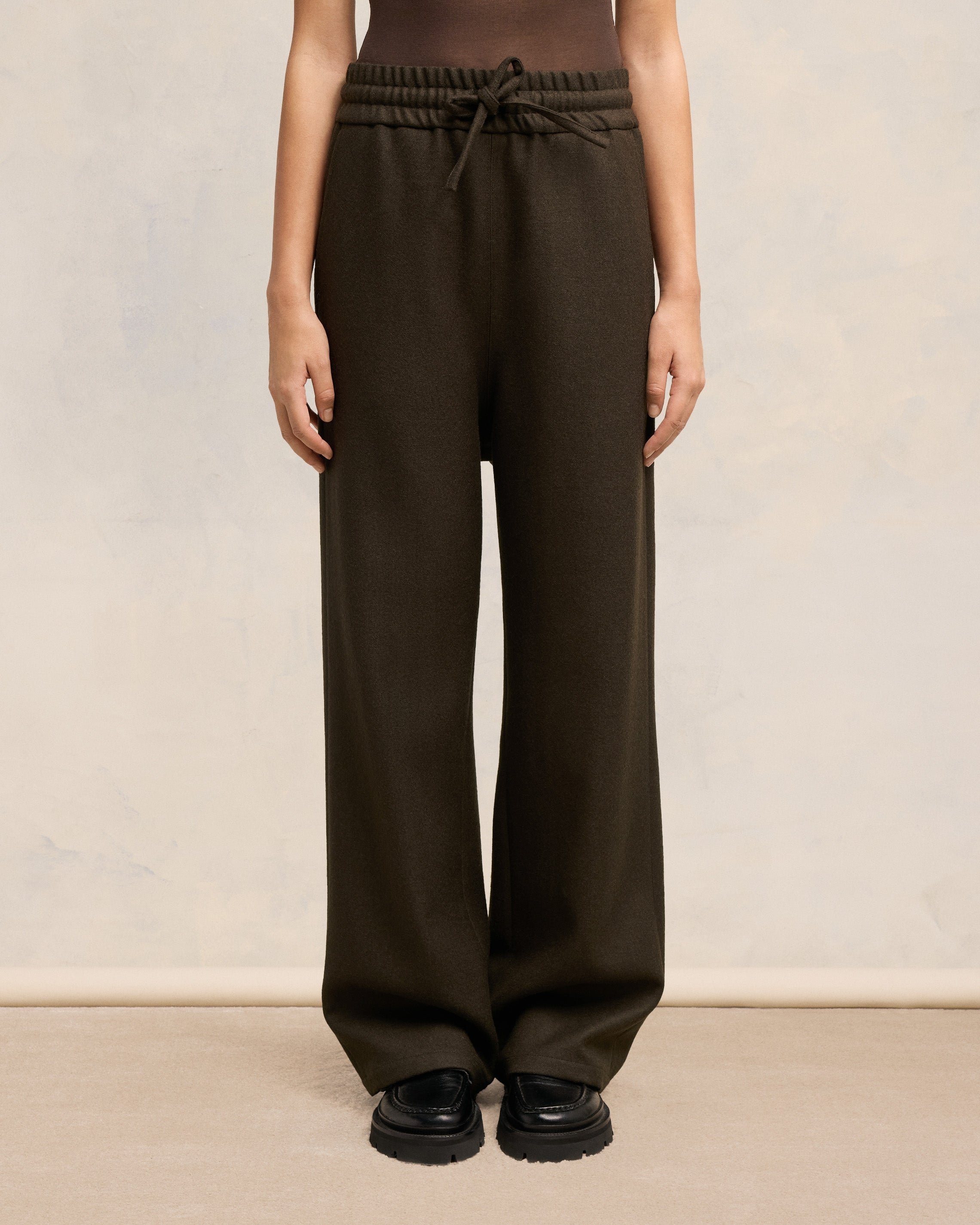 WIDE ELASTICATED WAIST TROUSERS - 3