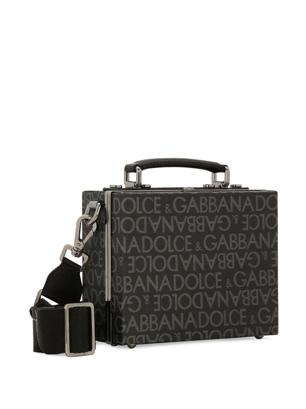logo-print leather mini bag - 4