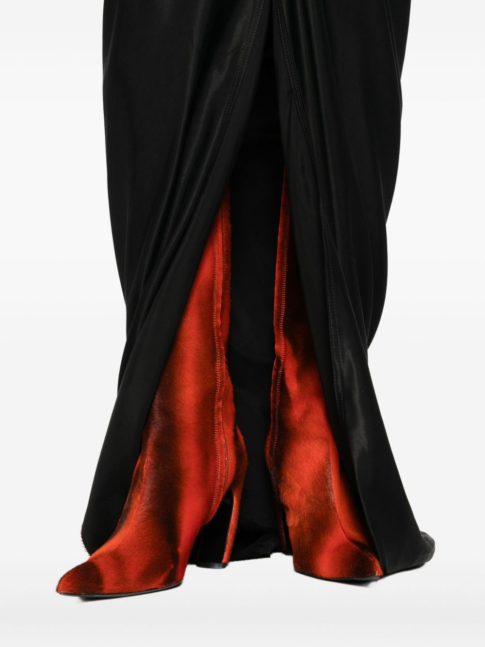 draped wrap dress - 5