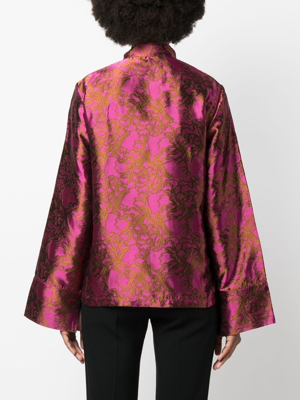 Paavo jacquard satin shirt - 4
