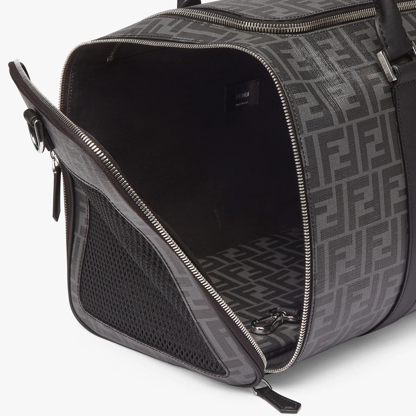 Black fabric dog carrier - 4