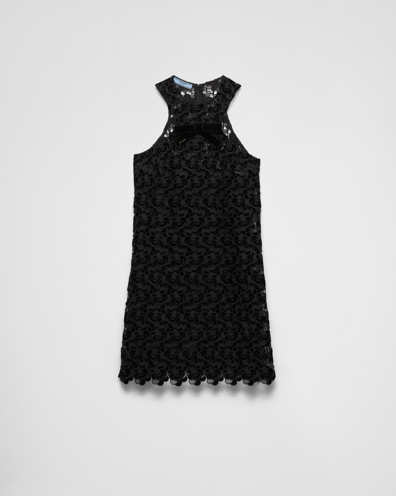 Guipure lace mini dress 1