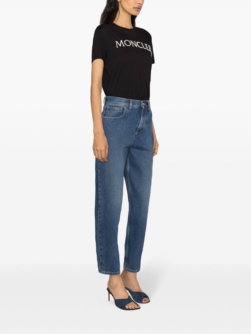 mid-rise straight jeans - 3