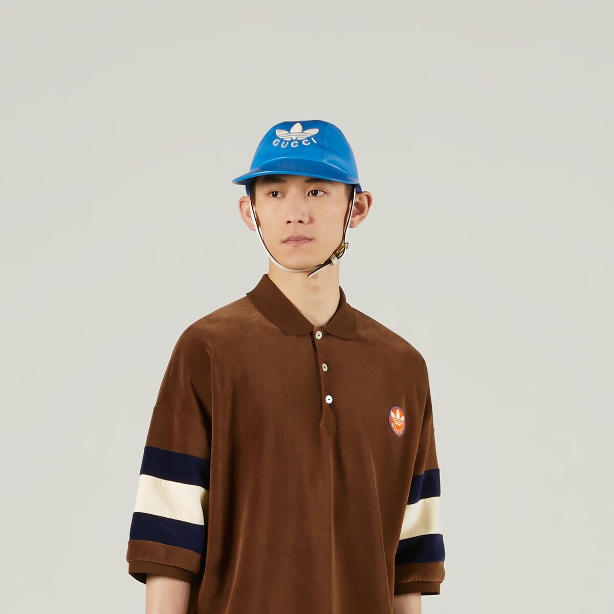 adidas x Gucci baseball hat with chin strap - 3