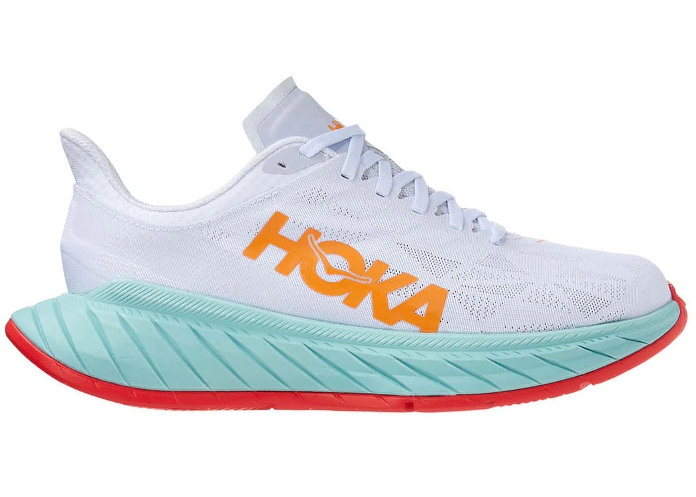 Hoka One One Carbon X 2 White Blazing Orange - 1