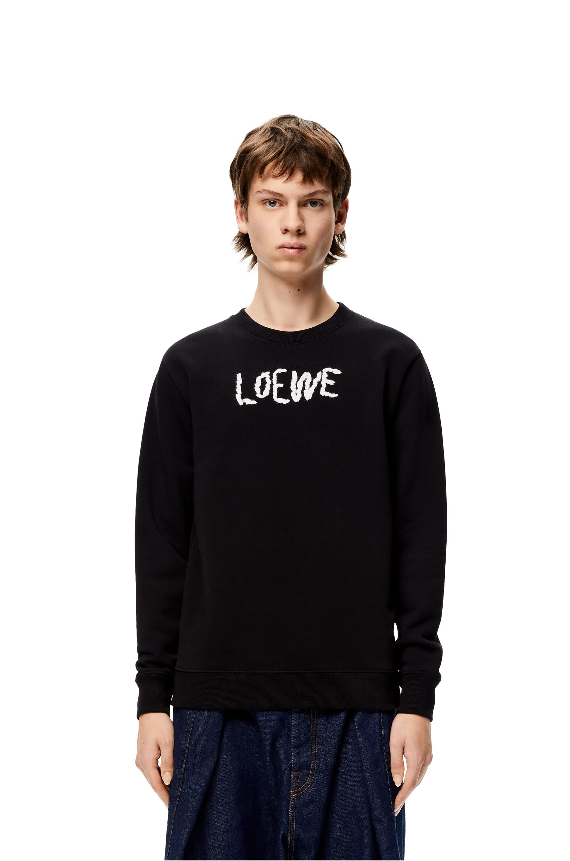 LOEWE embroidered sweatshirt in cotton - 3