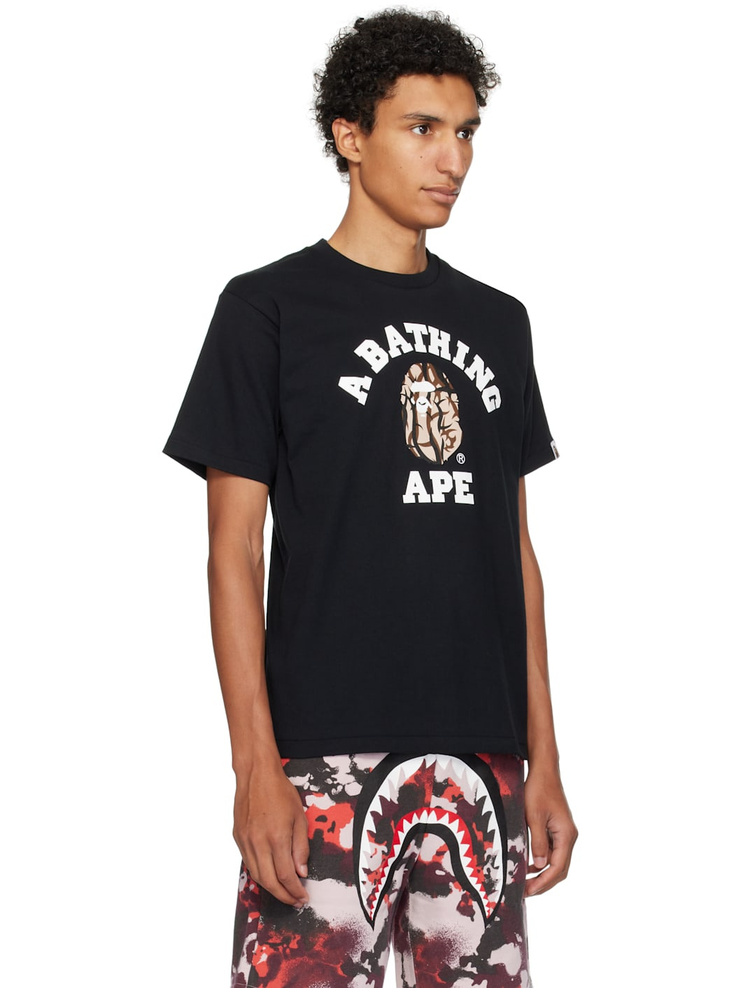 Black Trial Camo College T-shirt - 2
