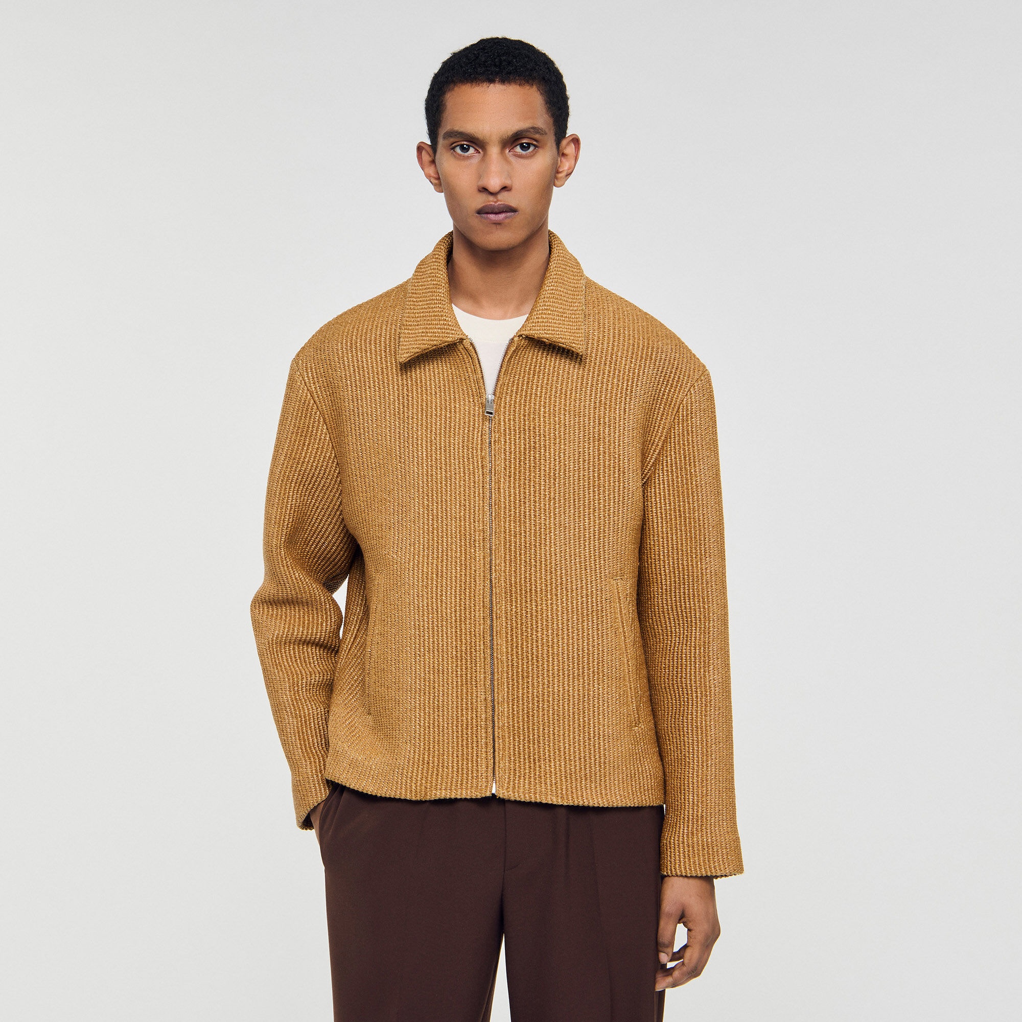 WOVEN RAFFIA JACKET - 4