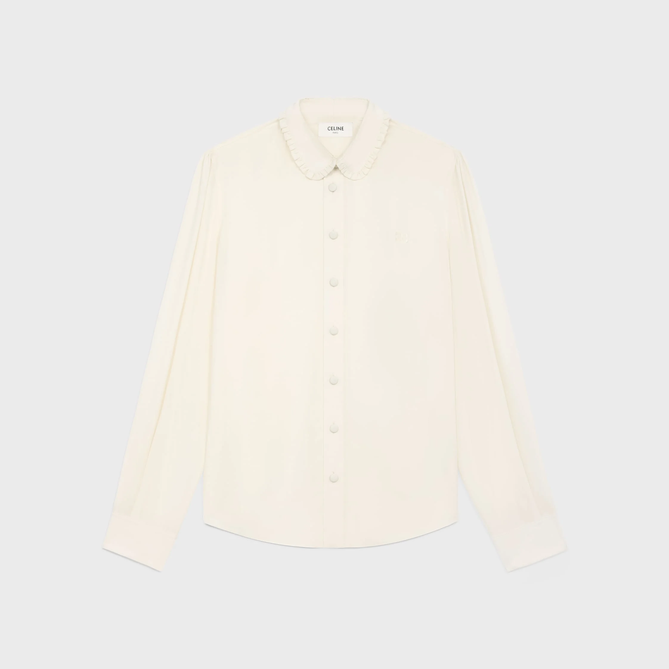 mia shirt in silk crêpe and acetate - 1