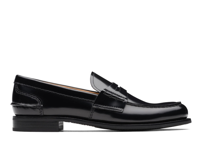 Pembrey w5 Polished Fumè Loafer Black - 1