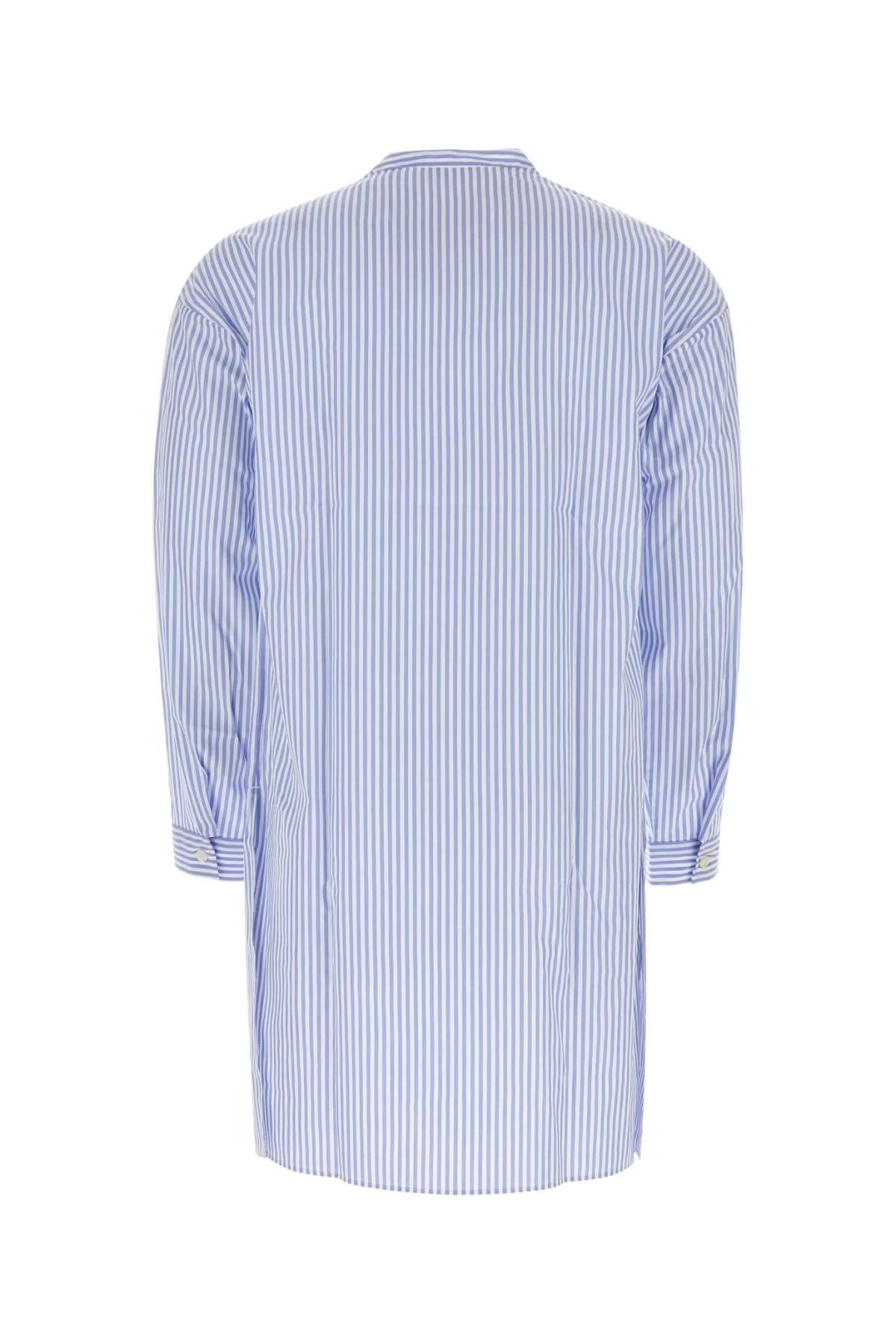 Prada Men Embroidered Poplin Shirt - 2