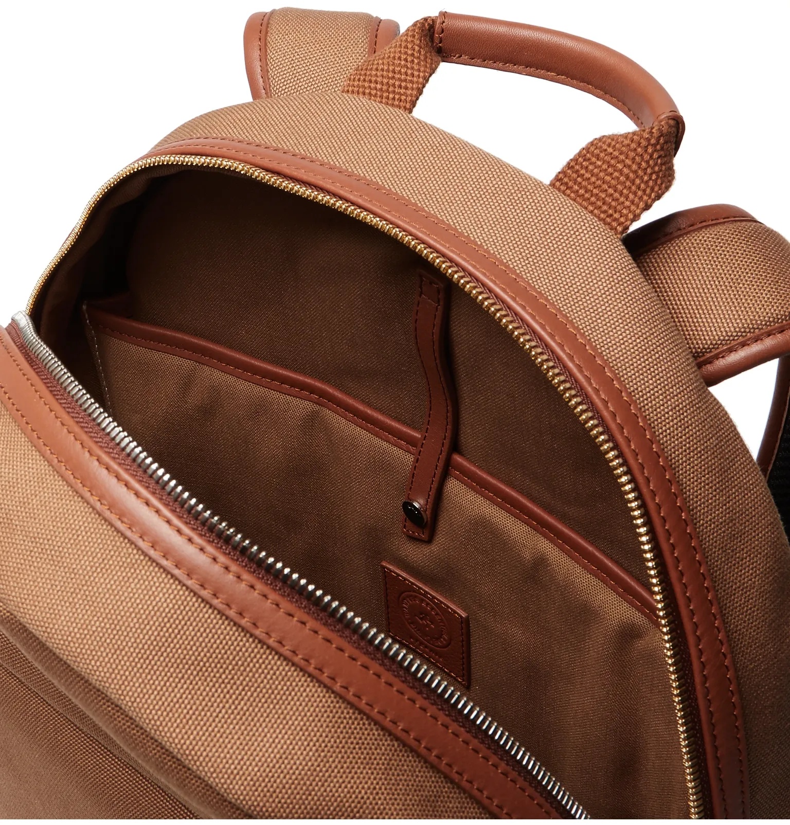 Kastrup Leather-Trimmed Shell Backpack - 3