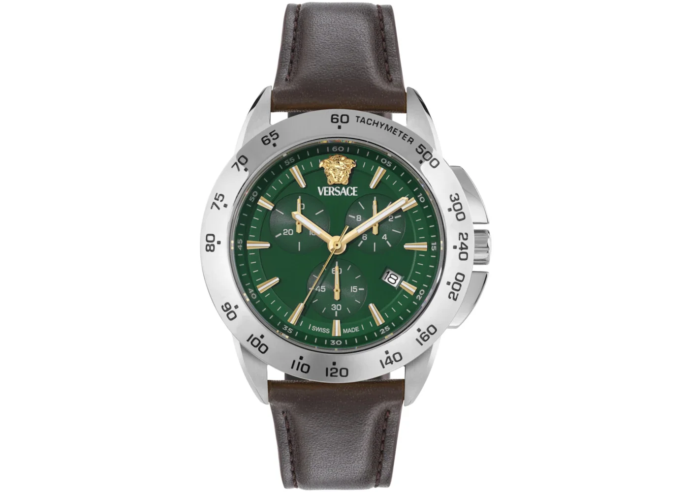 Versace V-Sport Chrono Leather Watch VEKIA0225 - 1