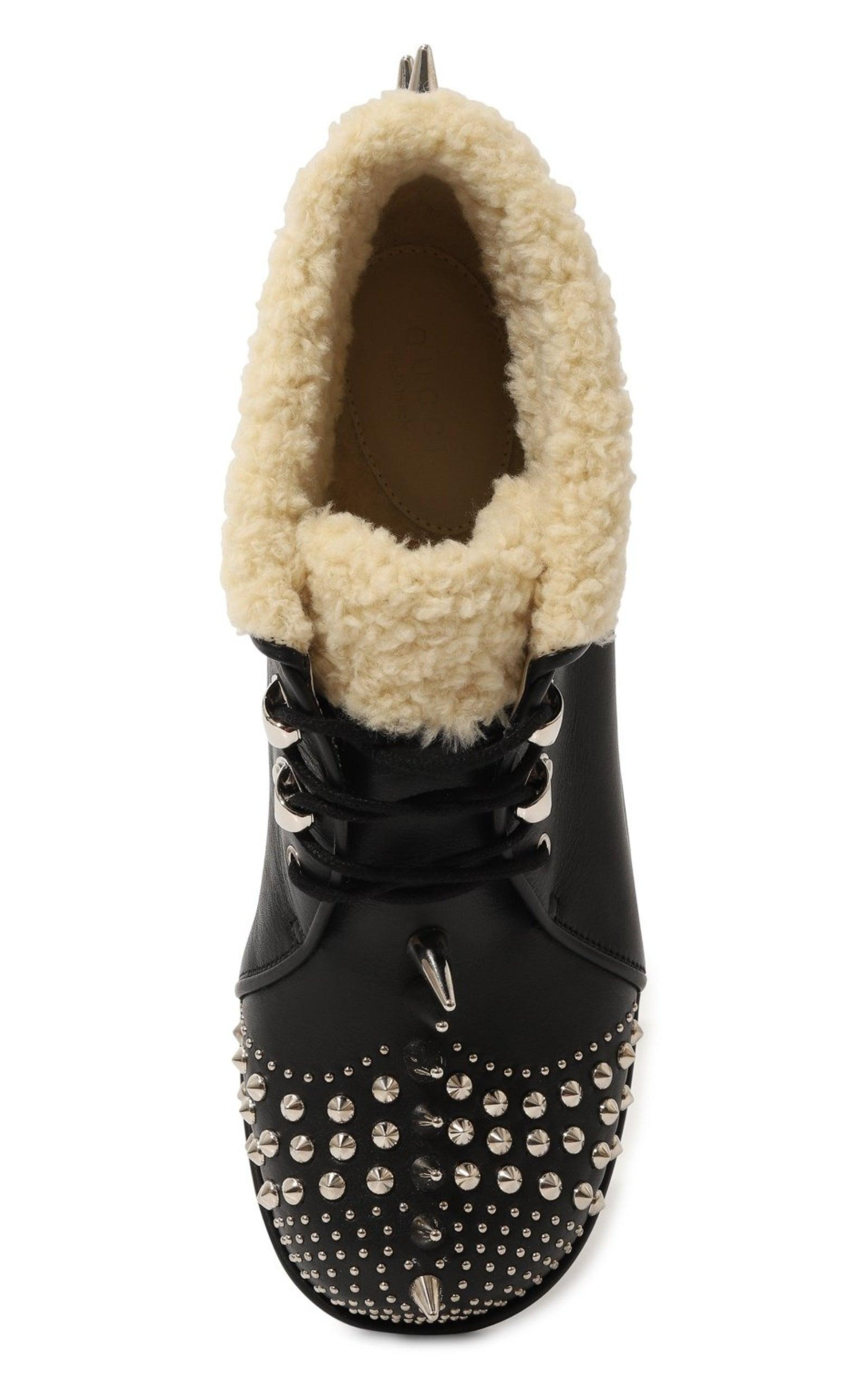 Studded Ankle Boots - 5