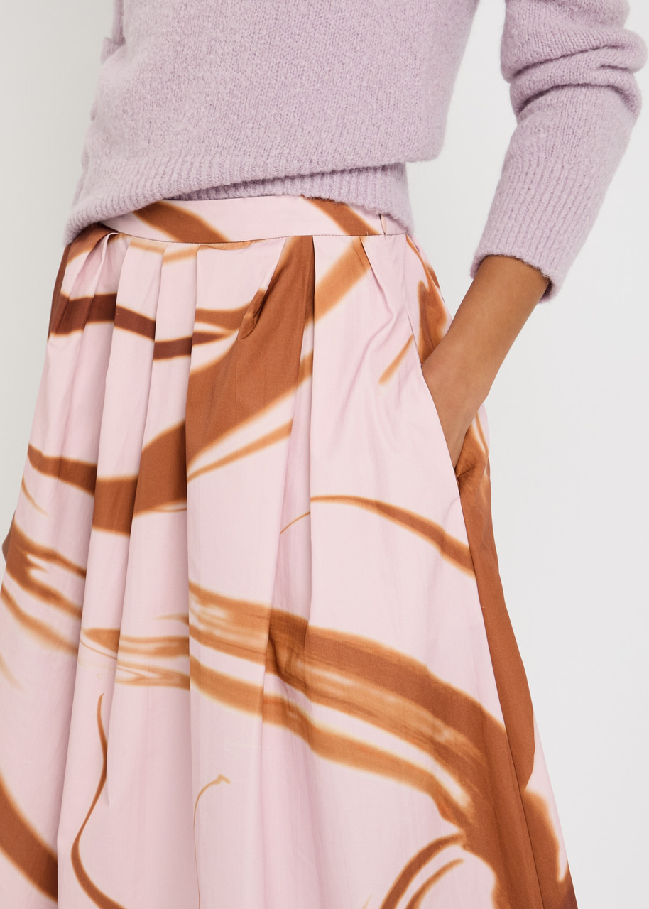 Dries Van Noten Soni Printed Cotton-poplin Midi Skirt - 5