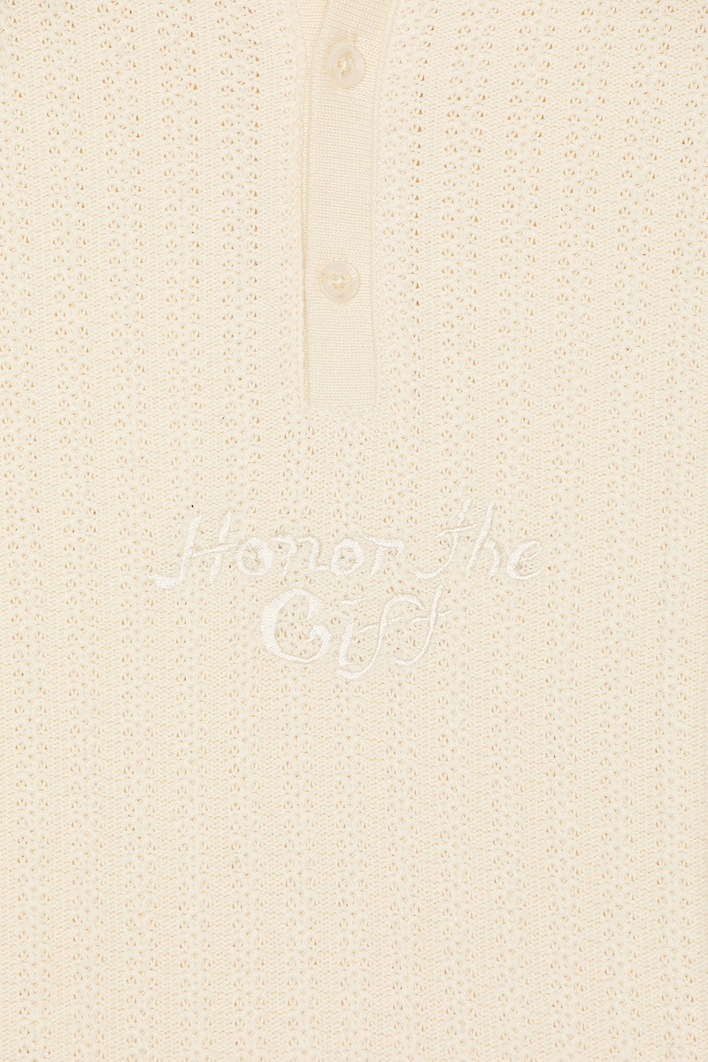 HONOR THE GIFT Long Sleeve Knit Polo outlook