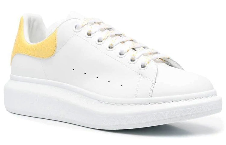 Alexander McQueen Oversized Sneaker 'White Yellow Crocodile' 625162WIBNG9988 - 2
