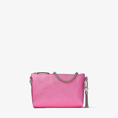 JIMMY CHOO Callie Mini
Candy Pink Metallic Nappa Leather Mini Clutch Bag outlook