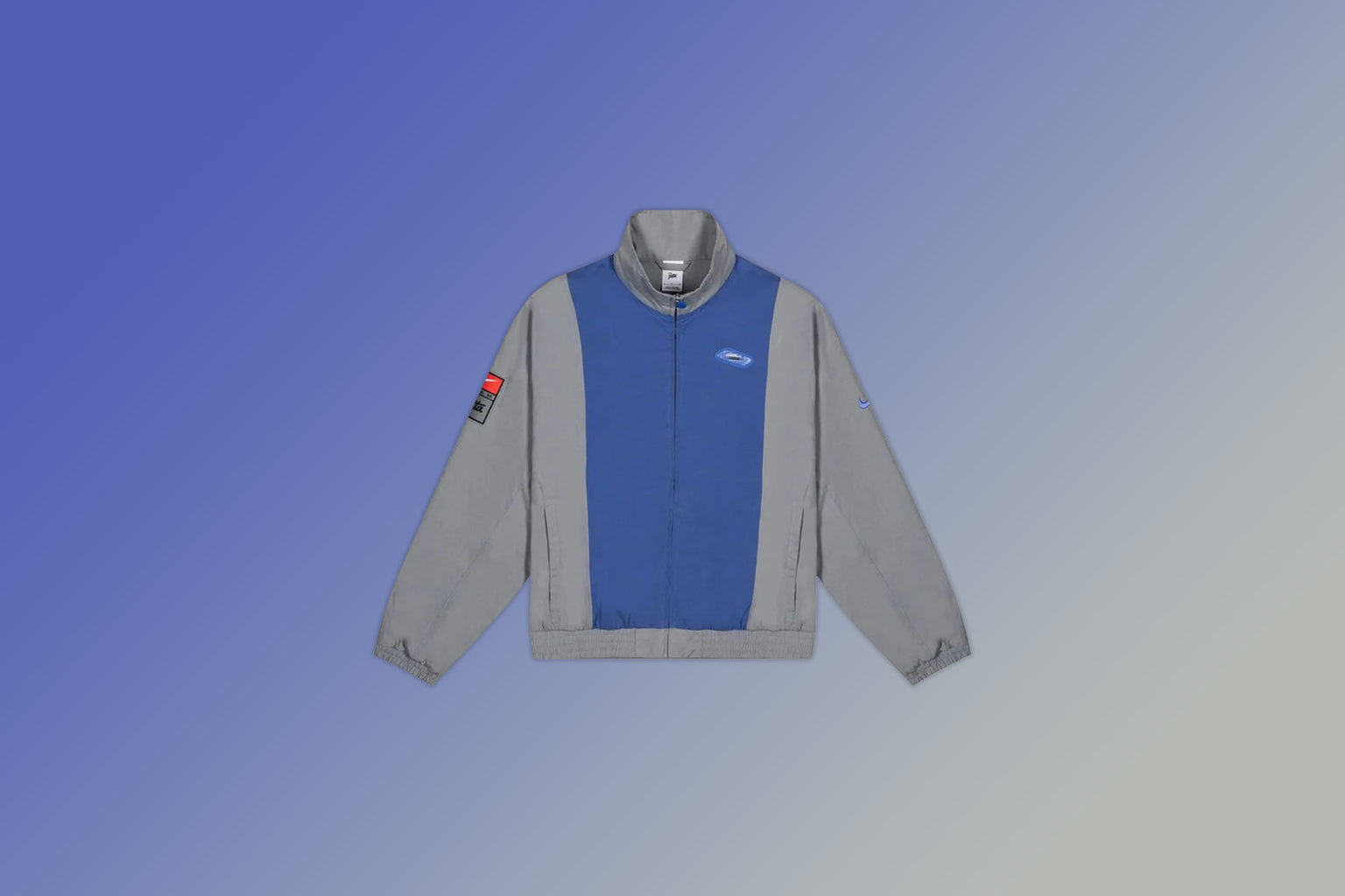 NIKE X PATTA TRACK JACKET - PARTICLE GREY/SAPPHIRE - 7
