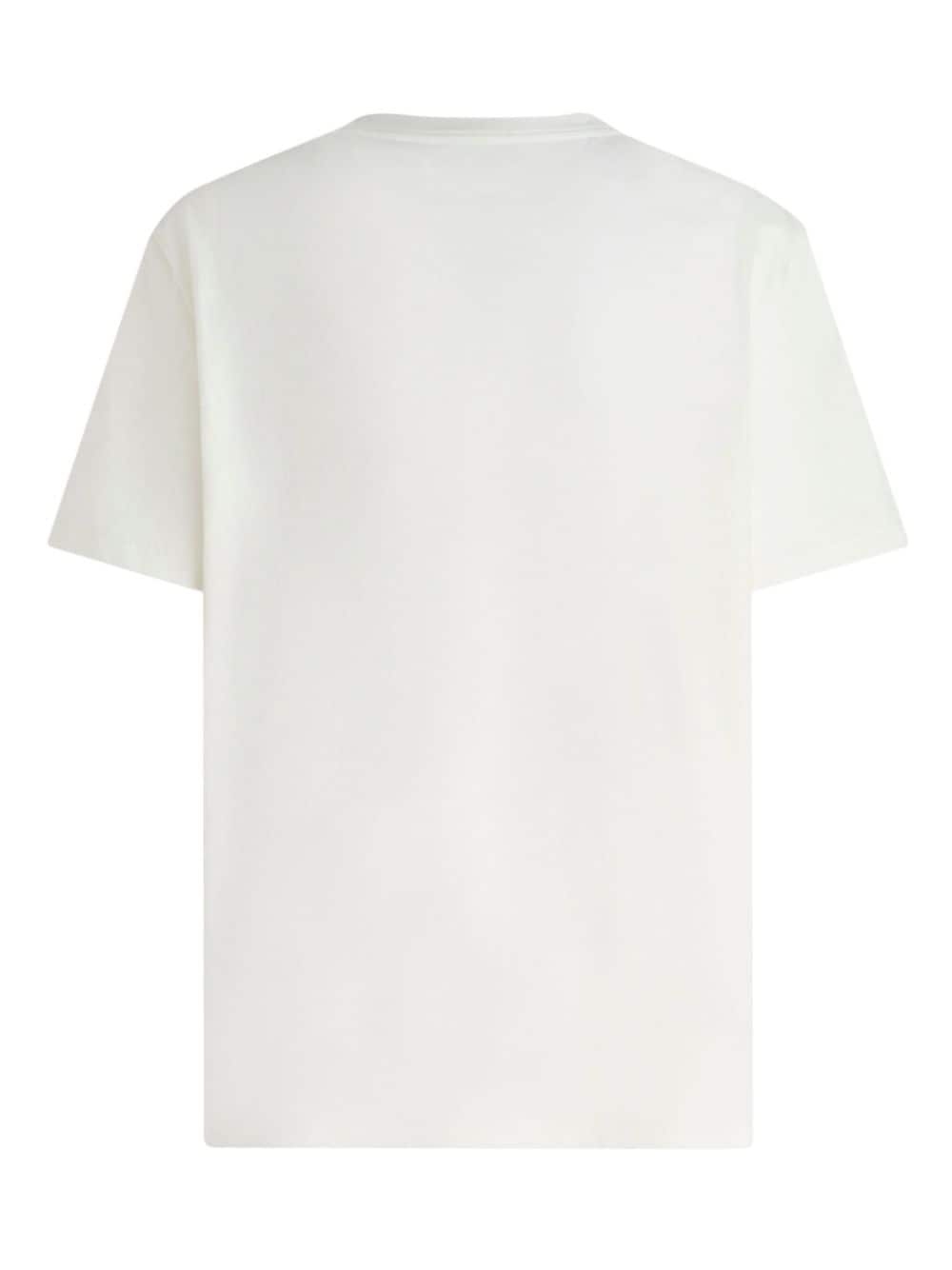 Pegaso-embroidered cotton T-shirt - 7