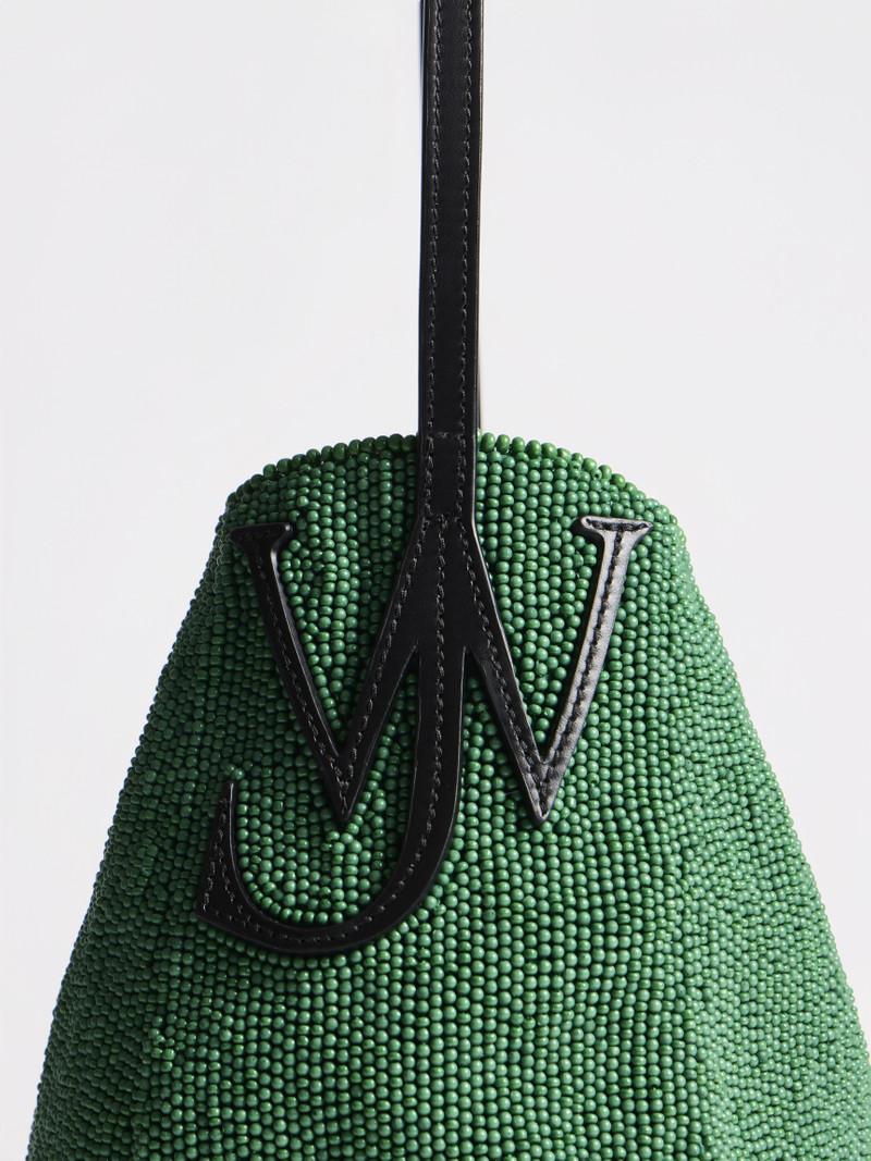 SMALL BEADED BULB BAG IN GREEN 5