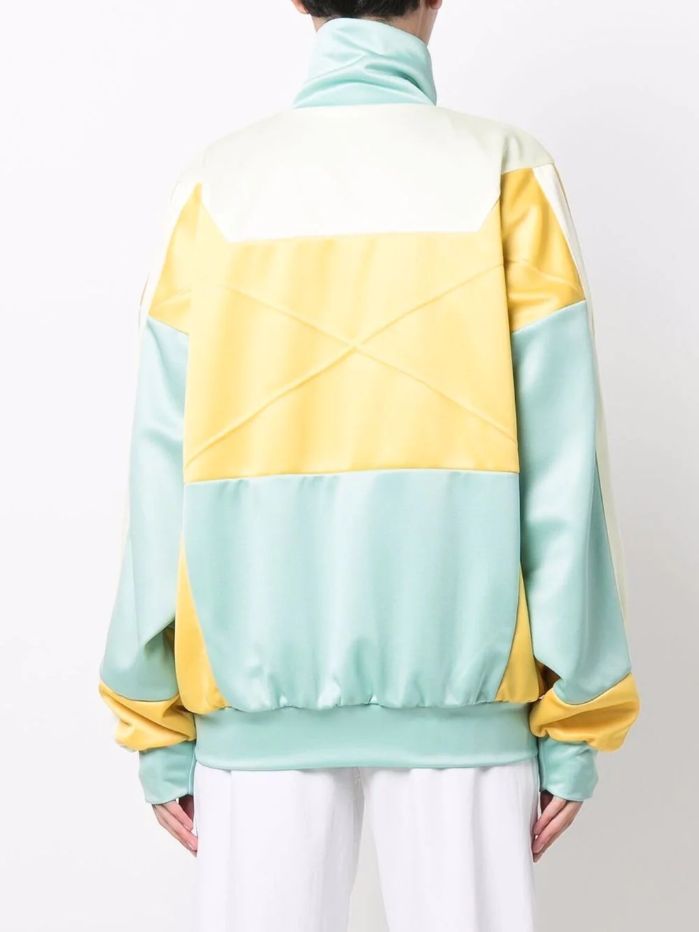 panelled zip-up track jacket - 4