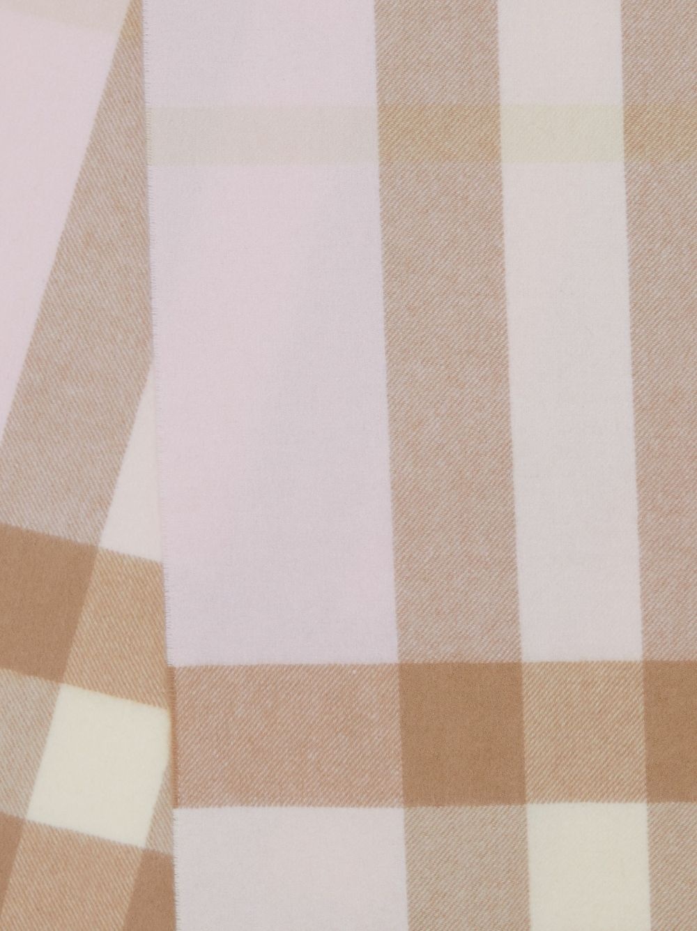 check pattern cashmere scarf - 4