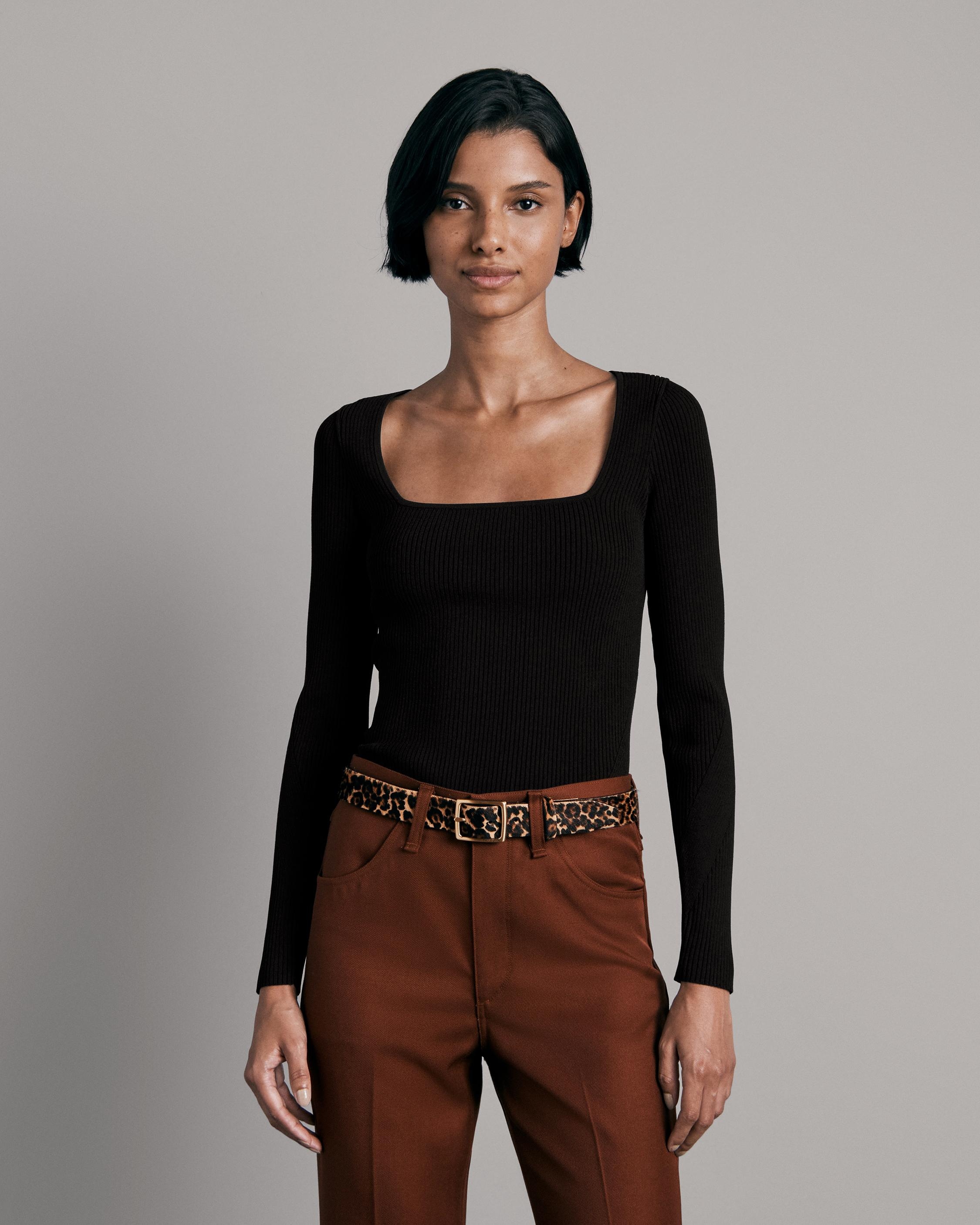 Asher Viscose Long Sleeve
Slim Fit Top - 2