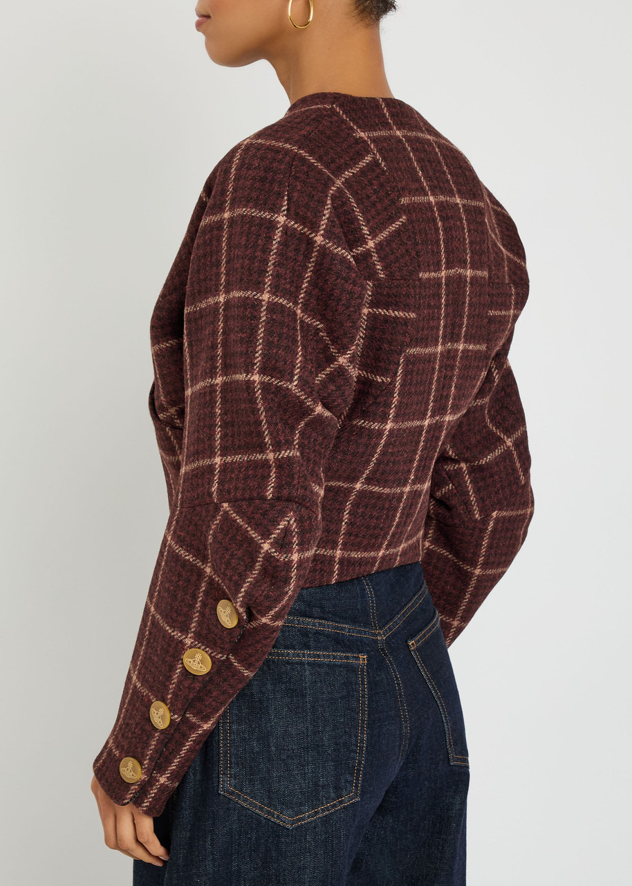 Vivienne Westwood Pourpoint Checked Wool Jacket - 3