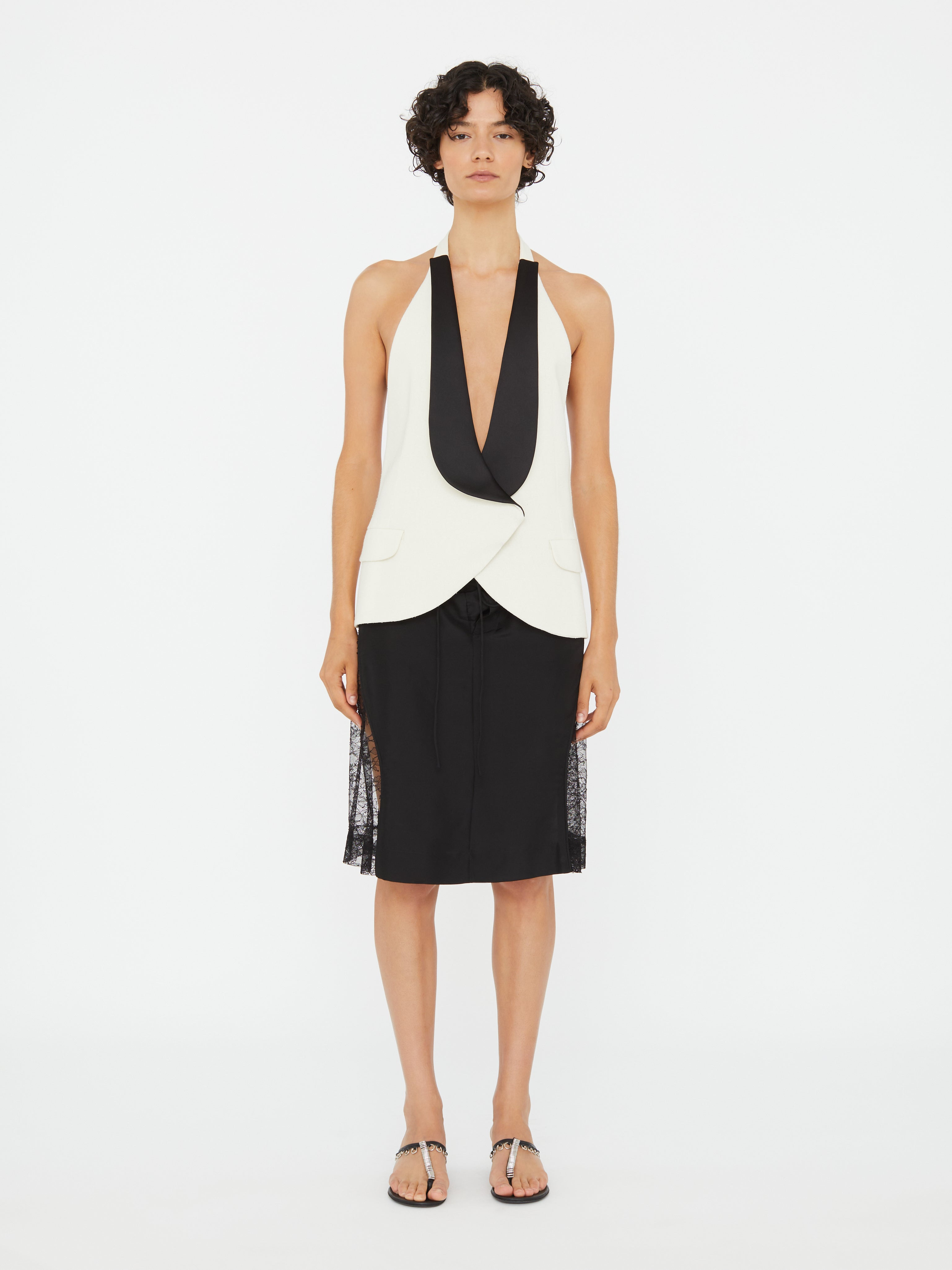 Tuxedo Contrast Silk Vest - 2