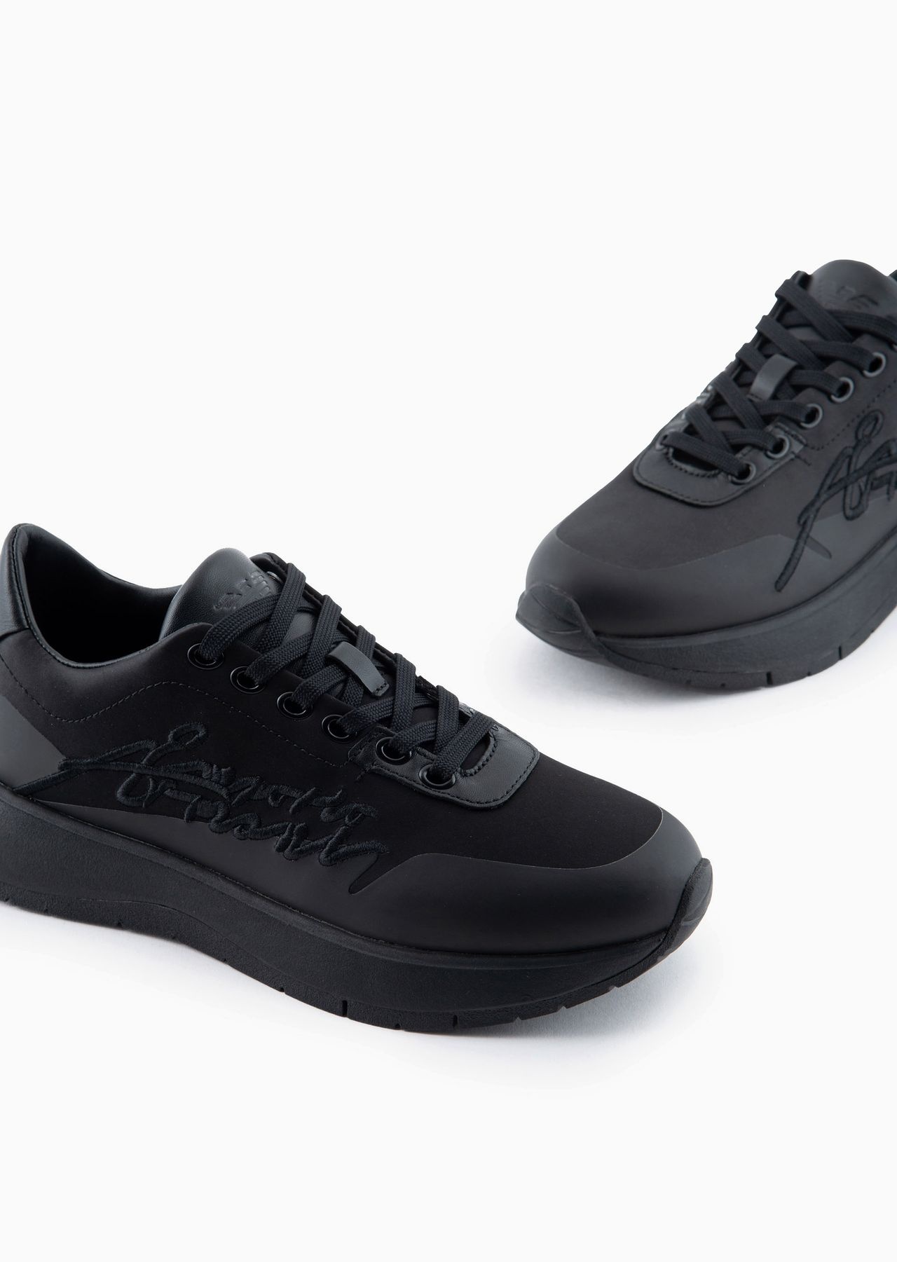 Nylon sneakers with Travel Essentials signature logo embroidery - 9