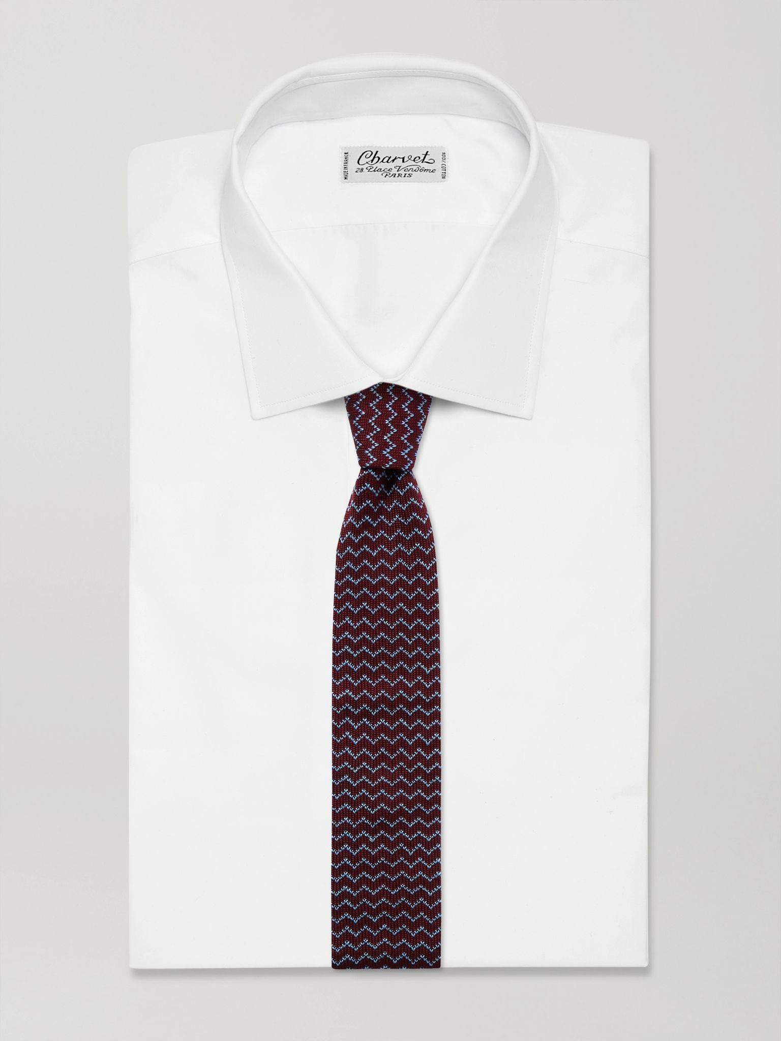 Two-Pack 6cm Knitted Cotton and Silk-Blend Tie Multi - 2