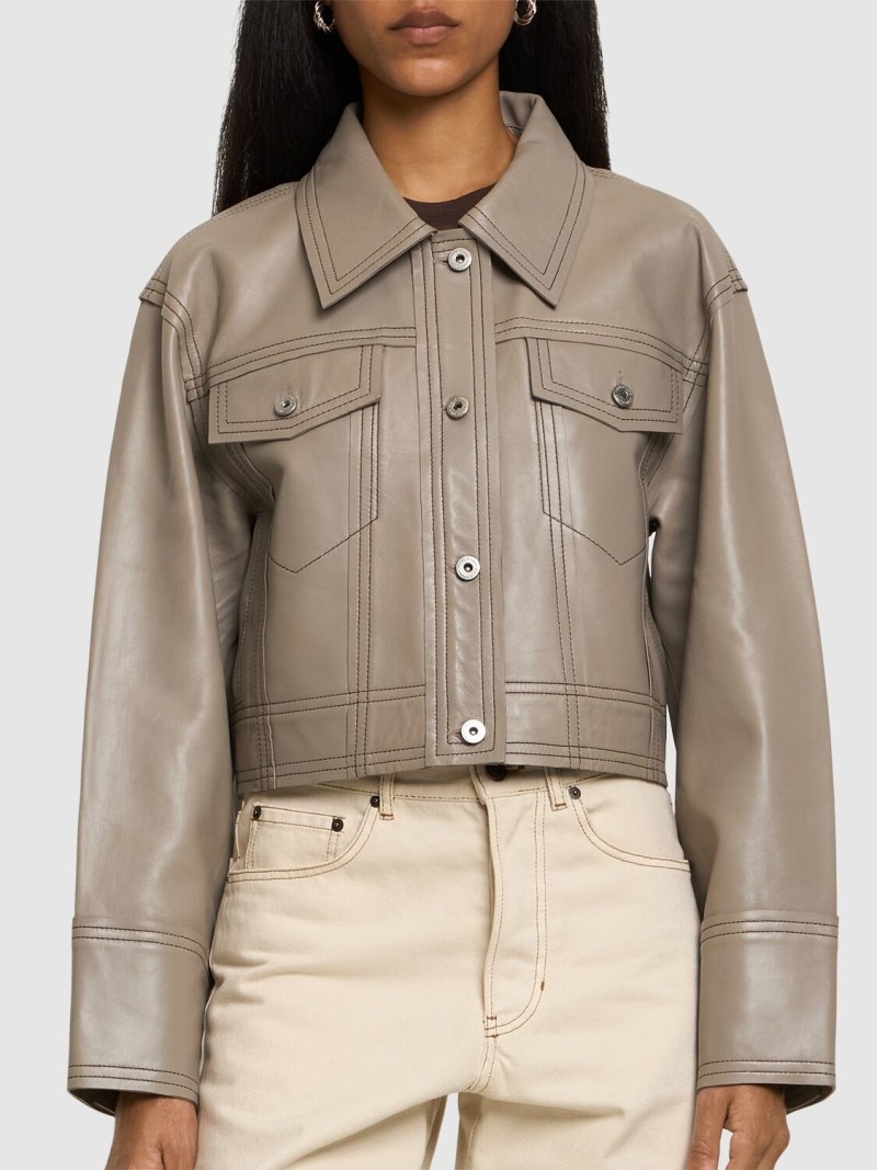 Phyllis Jean leather jacket - 3
