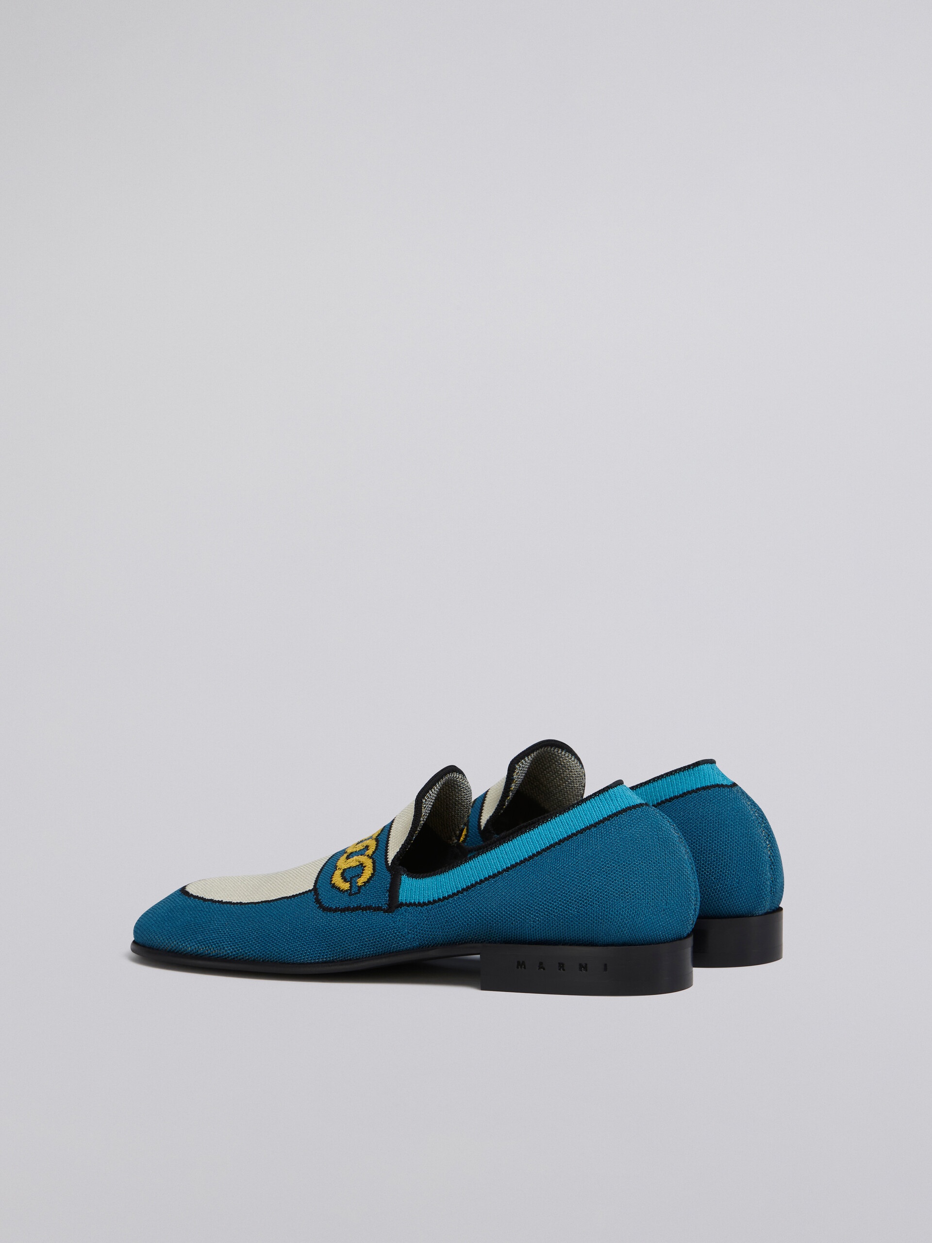 BLUE TROMPE L'ŒIL JACQUARD MOCCASIN - 3