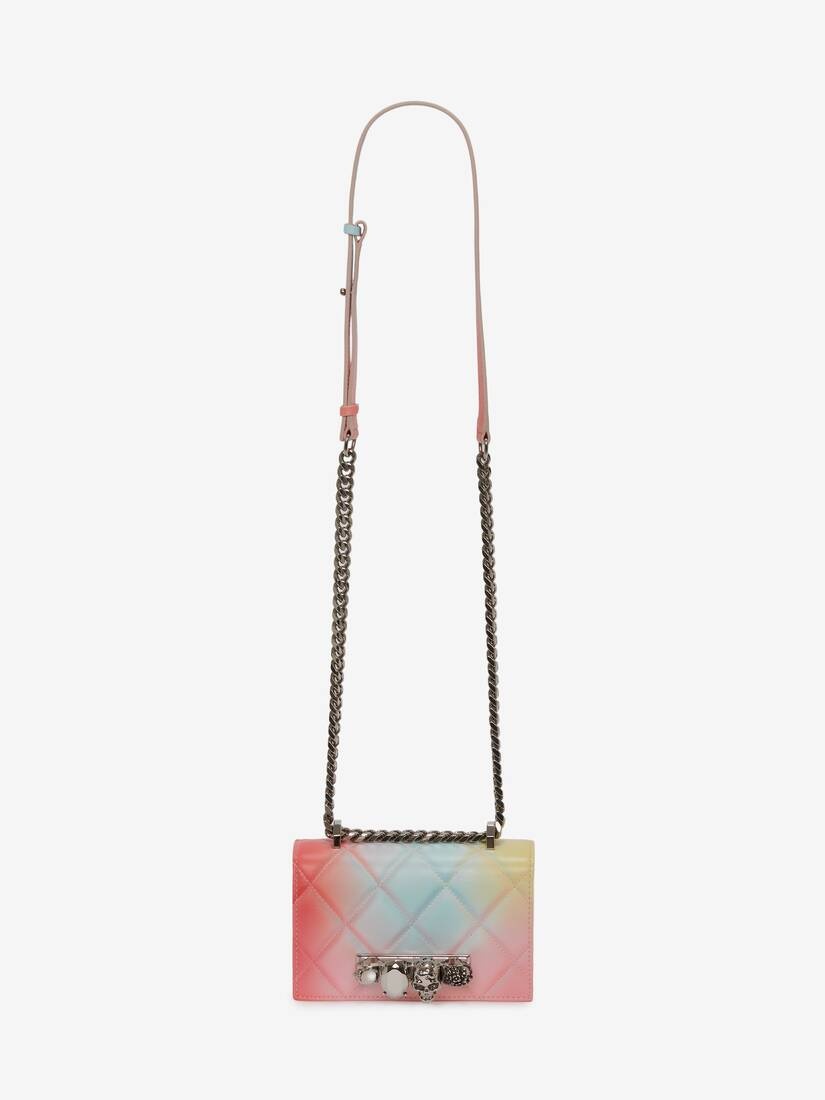 Mini Jewelled Satchel in Multicolor - 5
