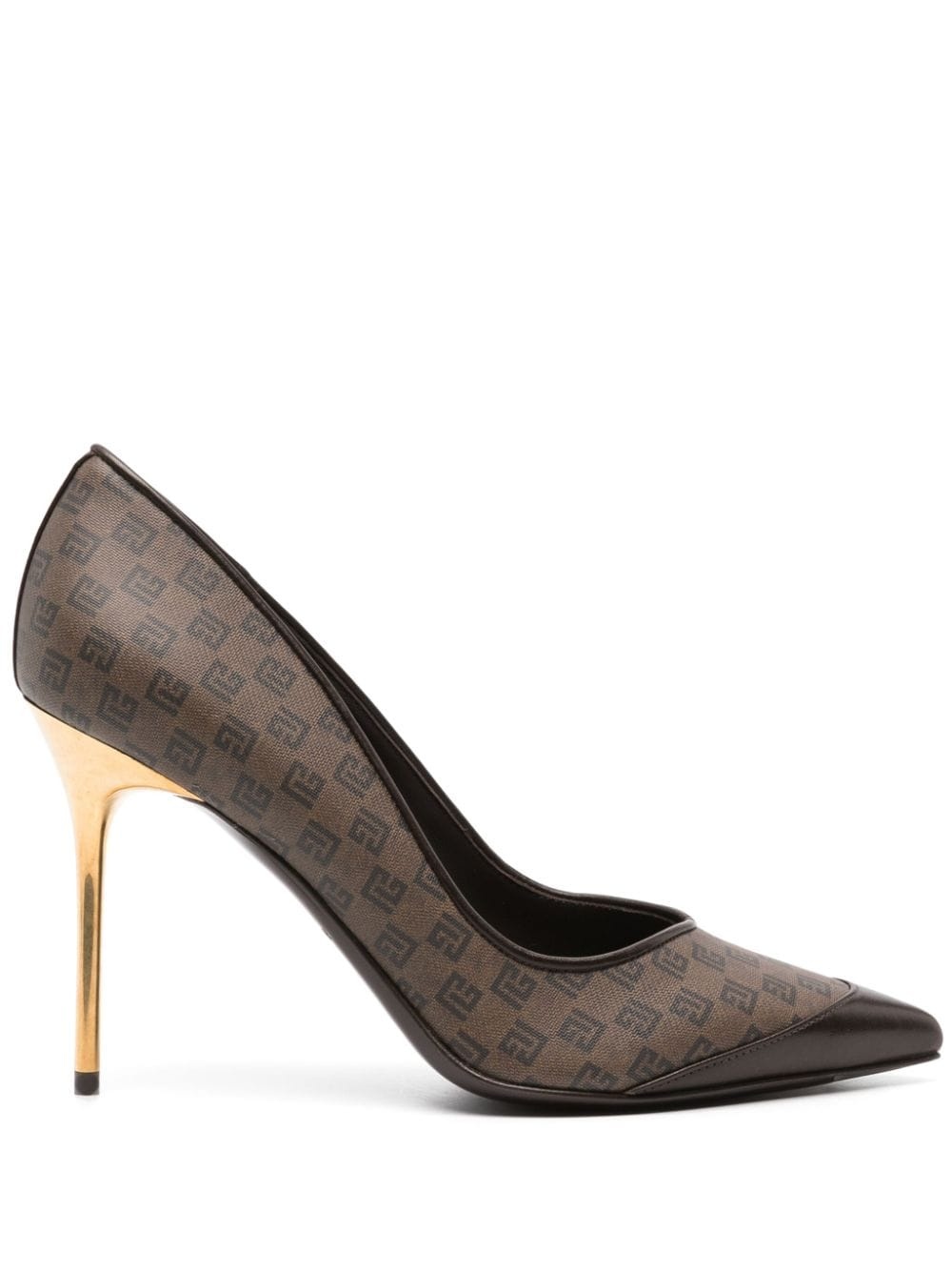 100mm monogrammed pumps - 1