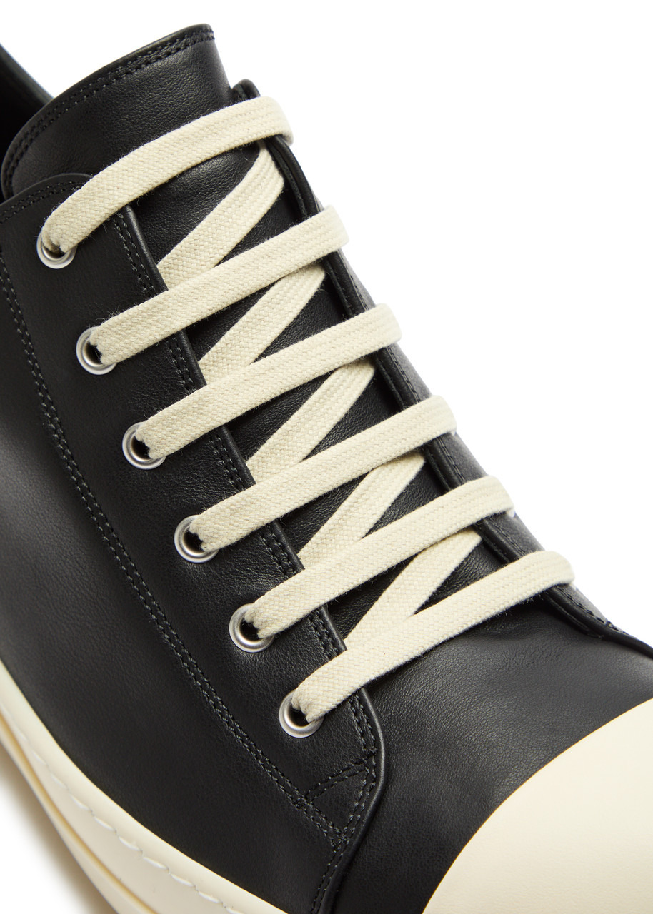 Rick Owens Low Leather Sneakers - 4