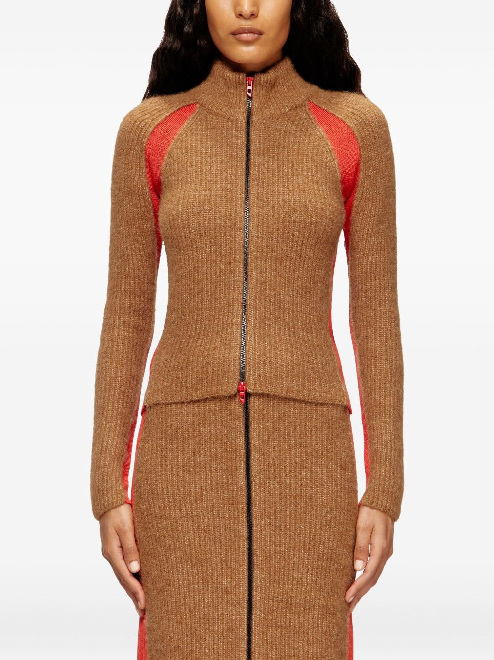 Louise zip-front cardigan - 3