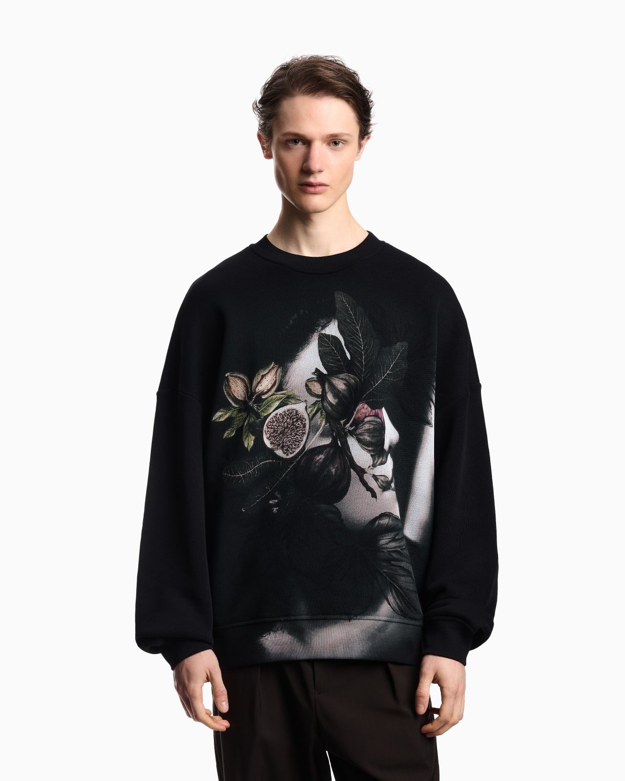 ASV JERSEY TWILL SWEATSHIRT WITH WOMAN AND FOLIAGE PRINT - 4