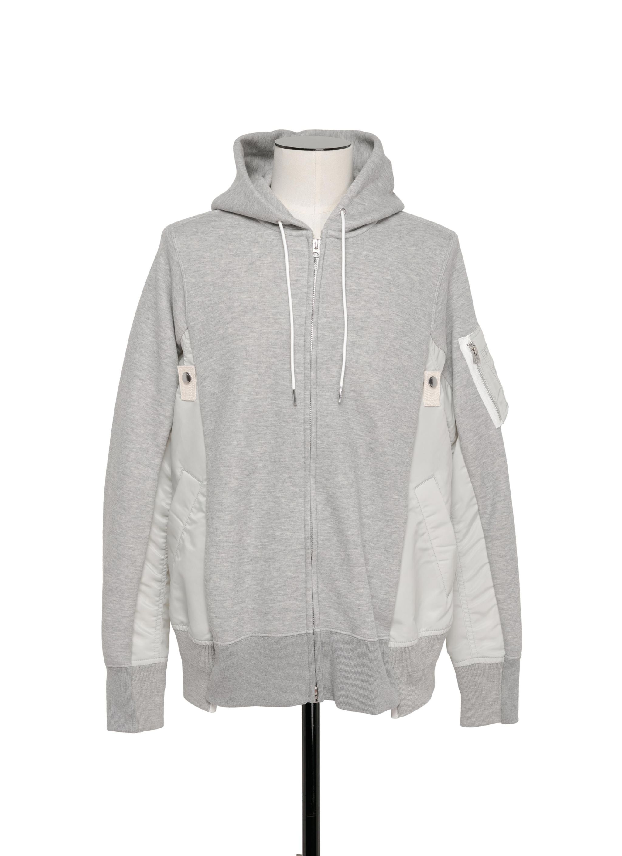 Sponge Sweat x Nylon Twill Hoodie - 1