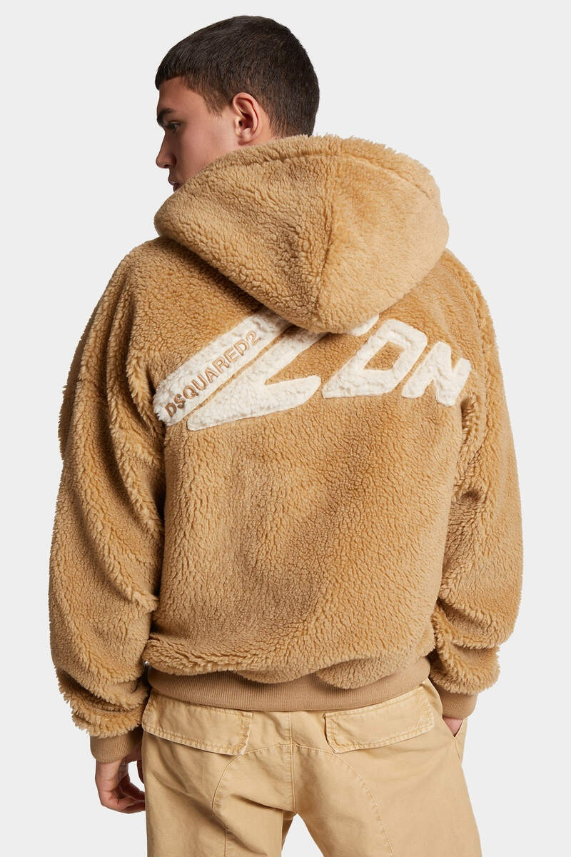 ICON NEW GENERATION RELAX FIT TEDDY ZIP SWEATSHIRT 4